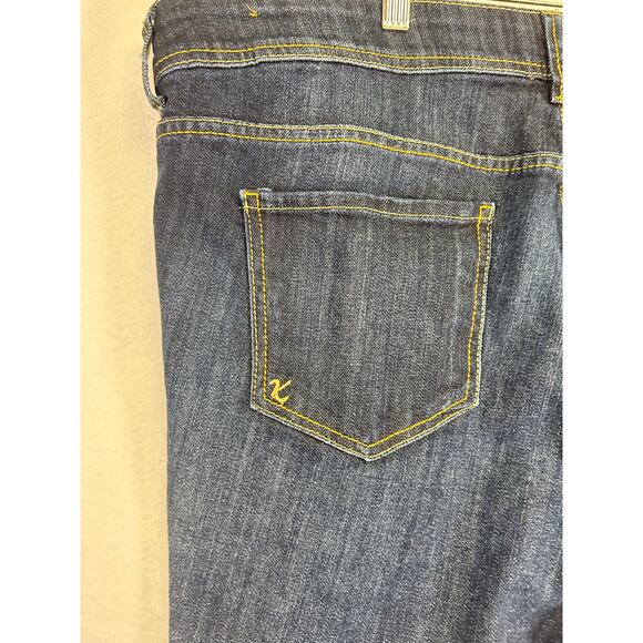 Kut from the Kloth Cameron straight leg cuffed cropped jeans womens size 20W￼ - Picture 8 of 12